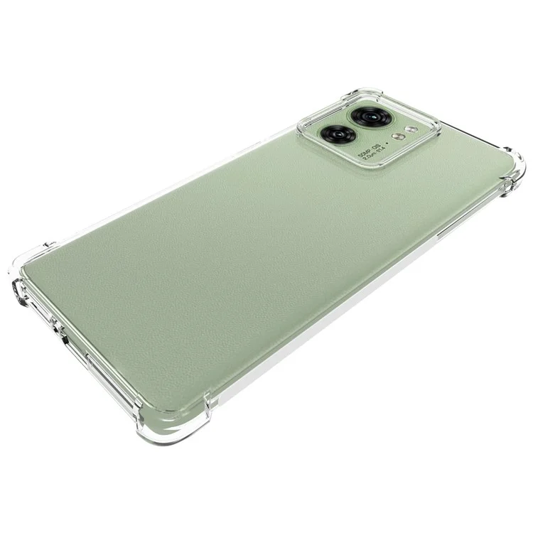 Para Motorola Edge 40 5G Funda de Teléfono Suave de TPU Cristal Transparente Antideslizante Cubierta Trasera del Teléfono