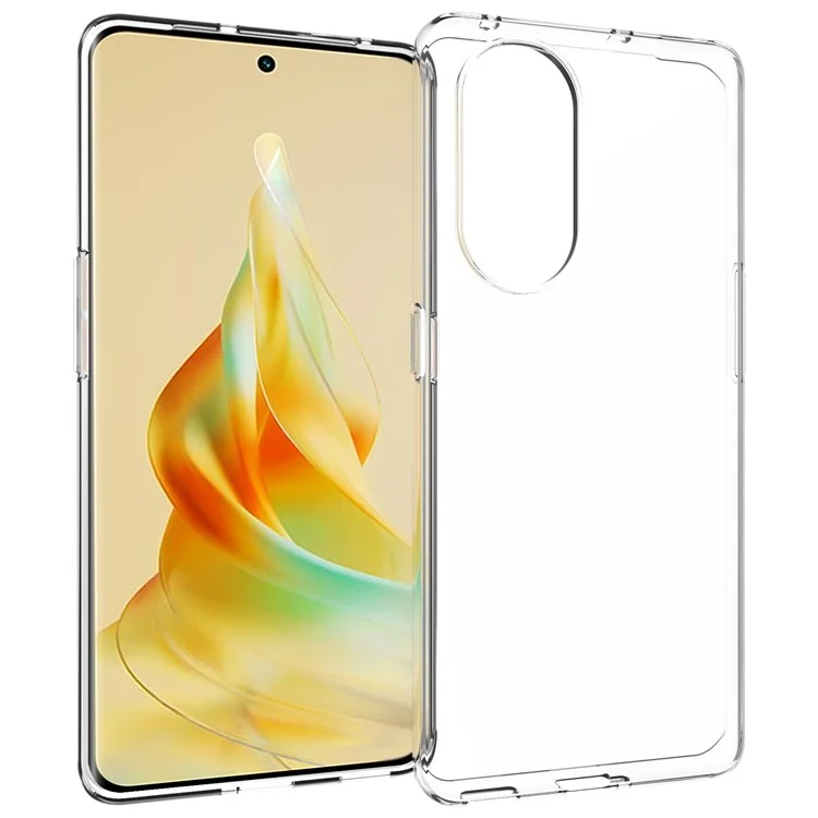 Para Oppo Reno8 T 5G / A1 Pro 5G Capa de Telefone TPU Glossy Watermark-Free Anti-scratch