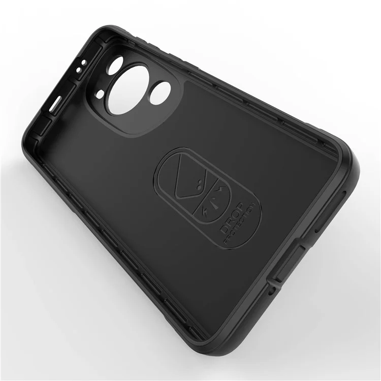 Para Huawei P60 Art Shock-Absorbed Phone Shell Soft TPU Cell Phone Case Polvo resistente Funda protectora - Negro