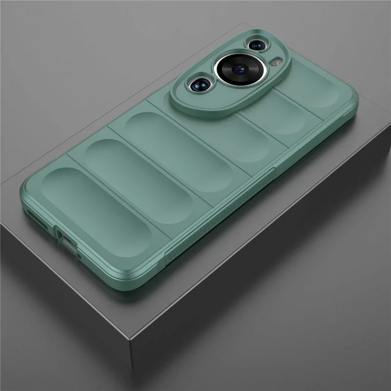For Huawei P60 Art Shock-Absorbed Phone Shell Soft TPU Cell Phone Case Dustproof Protective Cover - Green