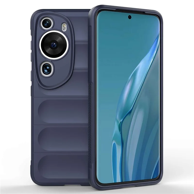 Per Huawei P60 Art Shock-Absorbed Phone Shell Custodia per telefono cellulare in TPU morbido Custodia protettiva antipolvere - Blu scuro