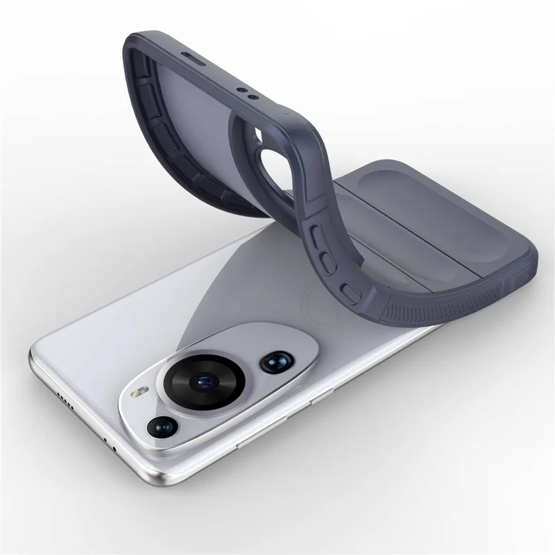 Per Huawei P60 Art Shock-Absorbed Phone Shell Custodia per telefono cellulare in TPU morbido Custodia protettiva antipolvere - Blu scuro