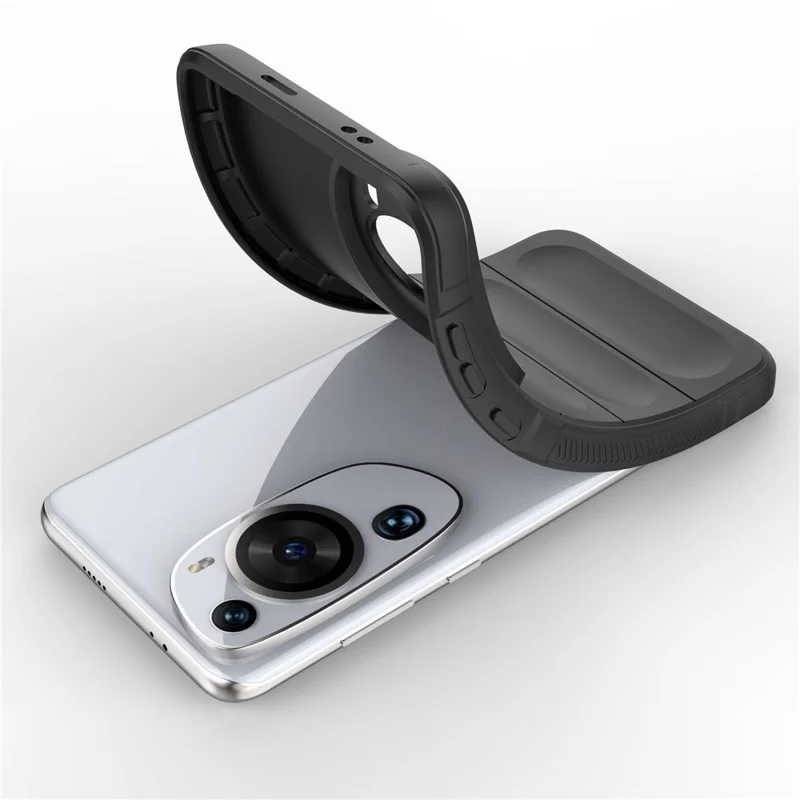 For Huawei P60 Art Shock-Absorbed Phone Shell Soft TPU Cell Phone Case Dustproof Protective Cover - Light Purple