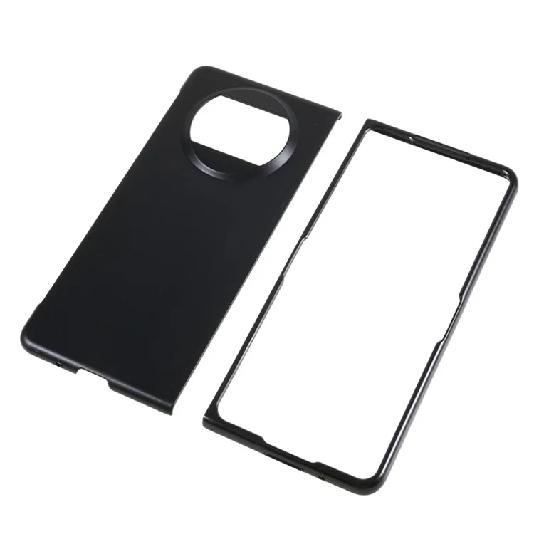 Étui rigide pour téléphone PC pour Huawei Mate X3 5G, conception en deux pièces, étui de protection anti-rayures pour téléphone pliable - Noir