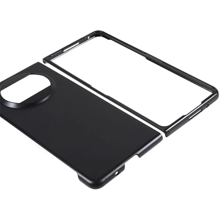 Étui rigide pour téléphone PC pour Huawei Mate X3 5G, conception en deux pièces, étui de protection anti-rayures pour téléphone pliable - Noir