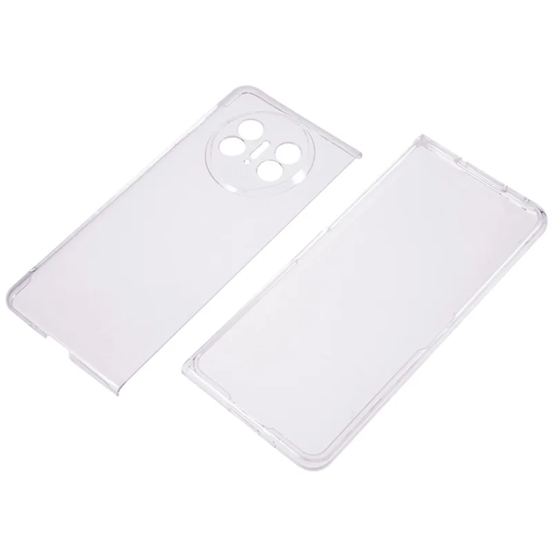 Hard PC Phone Case for Huawei Mate X3 5G Two-Piece Design Anti-scratch Folding Phone Cover - Transparent