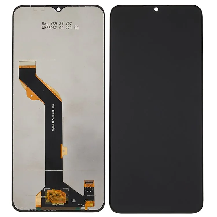 Para a tela LCD e conjunto de digitalizador de reposição OEM de Grau S TCL 408 T507 6.6" (sem logotipo)