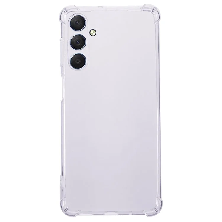 Para Samsung Galaxy M54 5G / F54 5G Capa de Telefone Transparente Reforço nos Cantos Amortecedor de TPU Capa Traseira