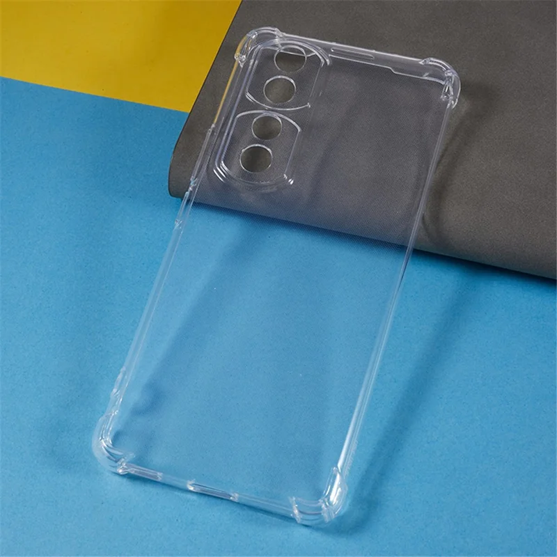 For Honor 90 Pro Funda de Teléfono Celular Transparente con Esquinas Reforzadas, Flexible de TPU