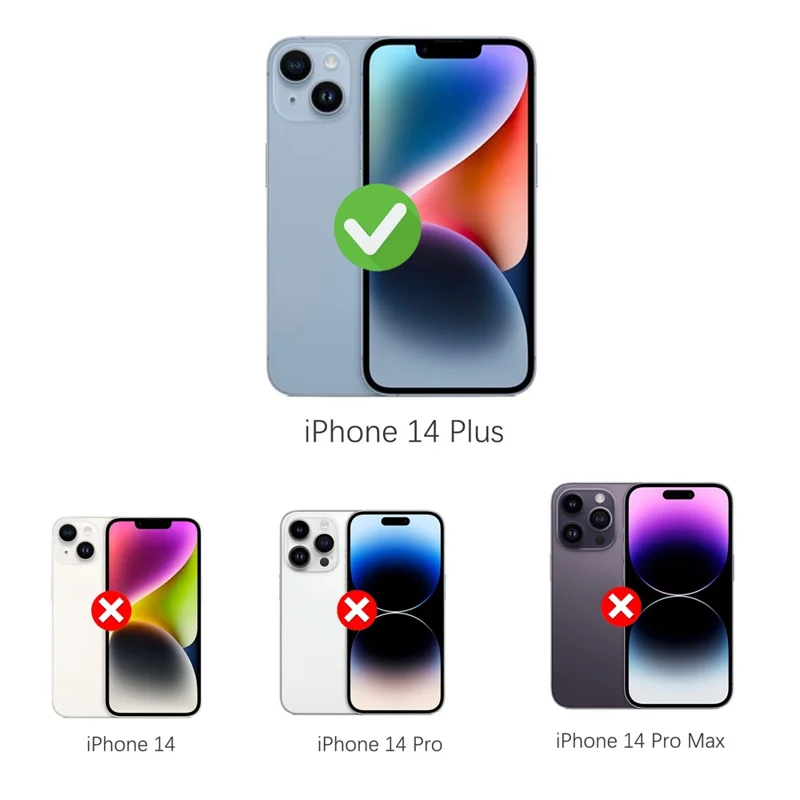 SHELLBOX Magnetic Phone Case for iPhone 14 Plus IP68 Waterproof PC+TPU Clear Cover Compatible with MagSafe