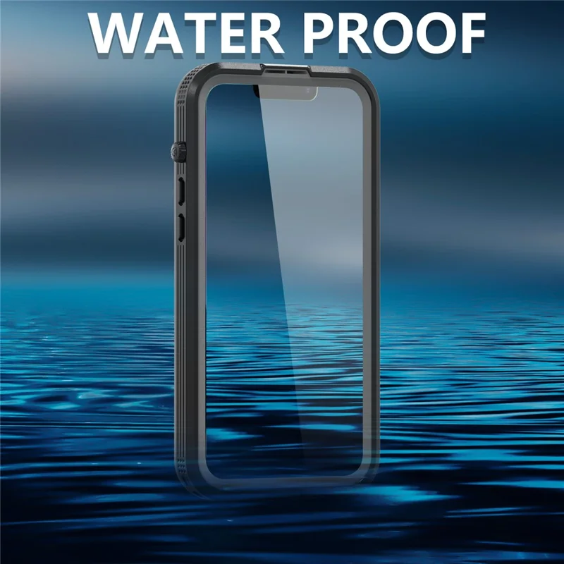 SHELLBOX Magnetic Phone Case for iPhone 14 Plus IP68 Waterproof PC+TPU Clear Cover Compatible with MagSafe