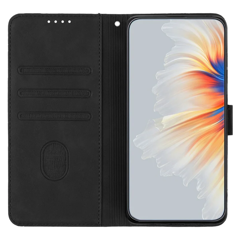 YX003 For Google Pixel 7 5G Imprinted PU Leather Shell Anti-drop Wallet Stand Phone Case - Black