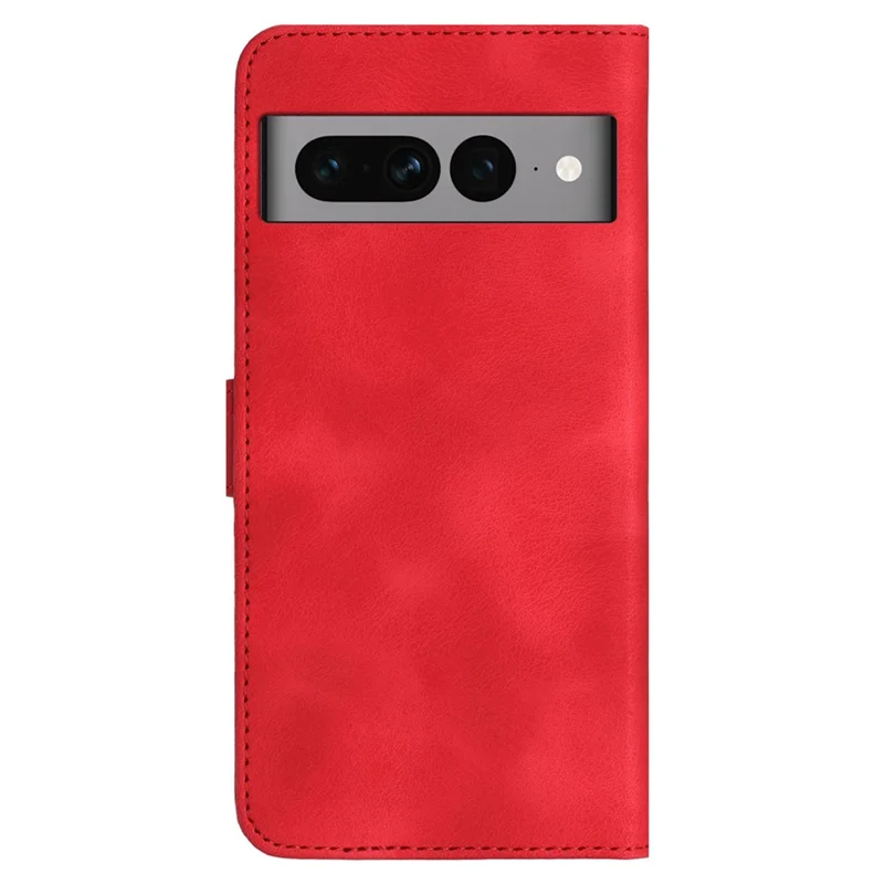 YX003 For Google Pixel 7 Pro 5G Imprinted Leather Stand Cover Cell Phone Wallet Case - Red