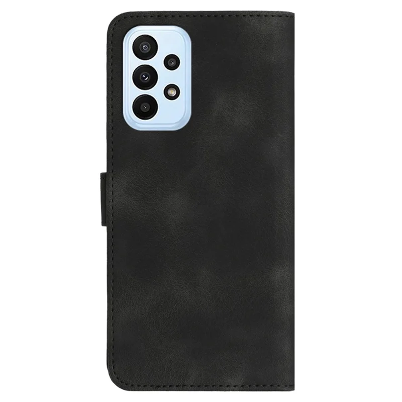 YX0030 For Samsung Galaxy A33 5G Phone Case Imprinted Pattern PU Leather Wallet Cover with Stand - Black