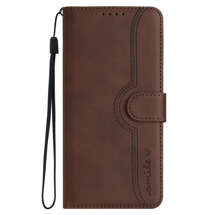 YX0030 For Samsung Galaxy A54 5G Wallet Phone Case Imprinted Pattern PU Leather Flip Cover with Stand - Coffee