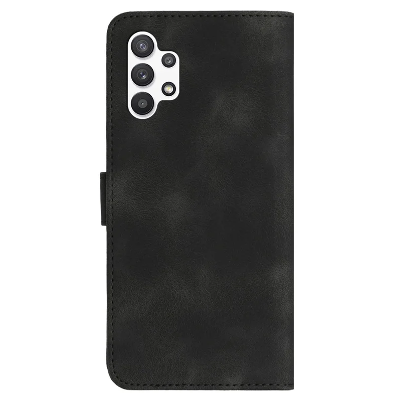 YX003 For Samsung Galaxy A13 4G PU Leather Flip Stand Phone Case Imprinted Wallet Cover - Black