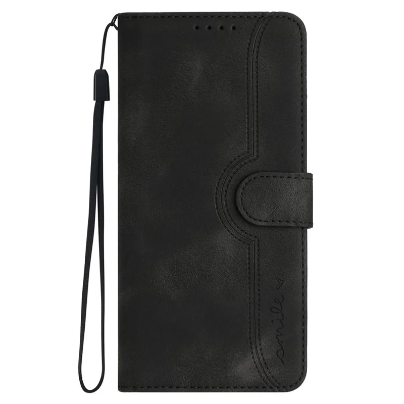 YX003 For iPhone 14 Pro Imprinted Leather Phone Cover Anti-drop Wallet Stand Case - Black