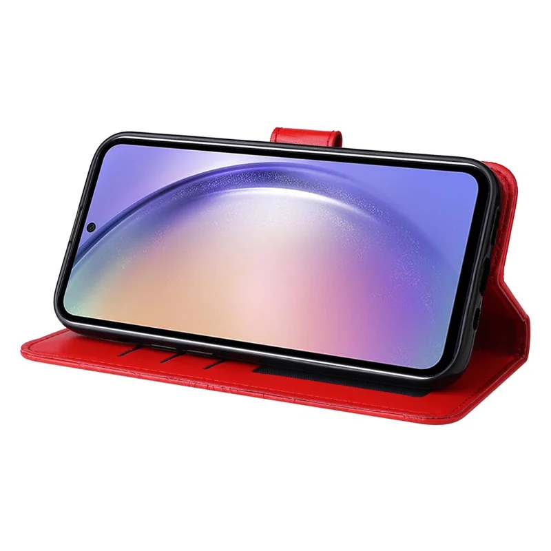 Per Samsung Galaxy M54 5G / F54 5G Custodia Flip in Pelle PU con Motivo a Girasole, Supporto Portatile e Portafoglio - Rosso