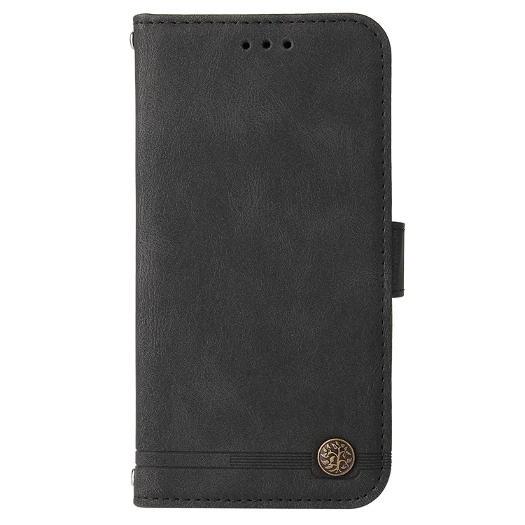For Samsung Galaxy M54 5G / F54 5G Leather Wallet Cases Skin Touch Phone Cover Stand with Strap - Black