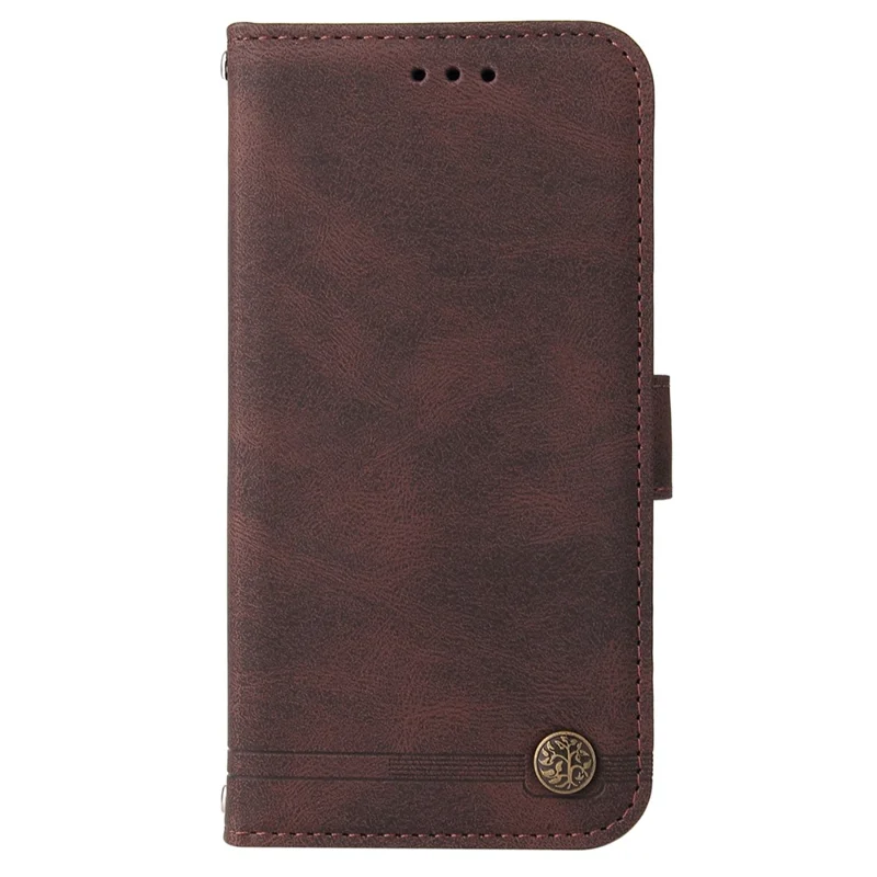 For Samsung Galaxy M54 5G / F54 5G Leather Wallet Cases Skin Touch Phone Cover Stand with Strap - Brown
