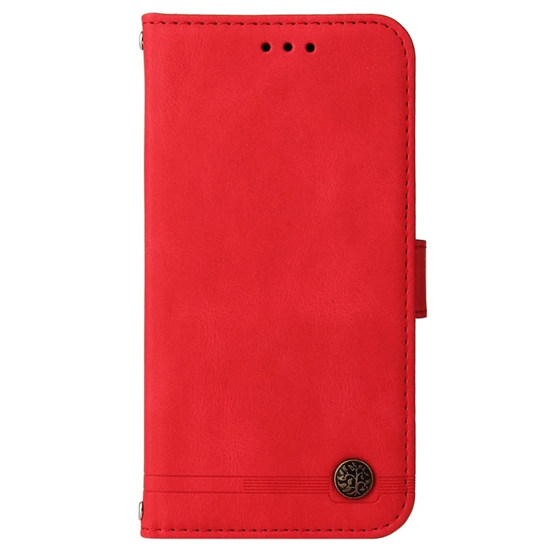For Samsung Galaxy M54 5G / F54 5G Leather Wallet Cases Skin Touch Phone Cover Stand with Strap - Red