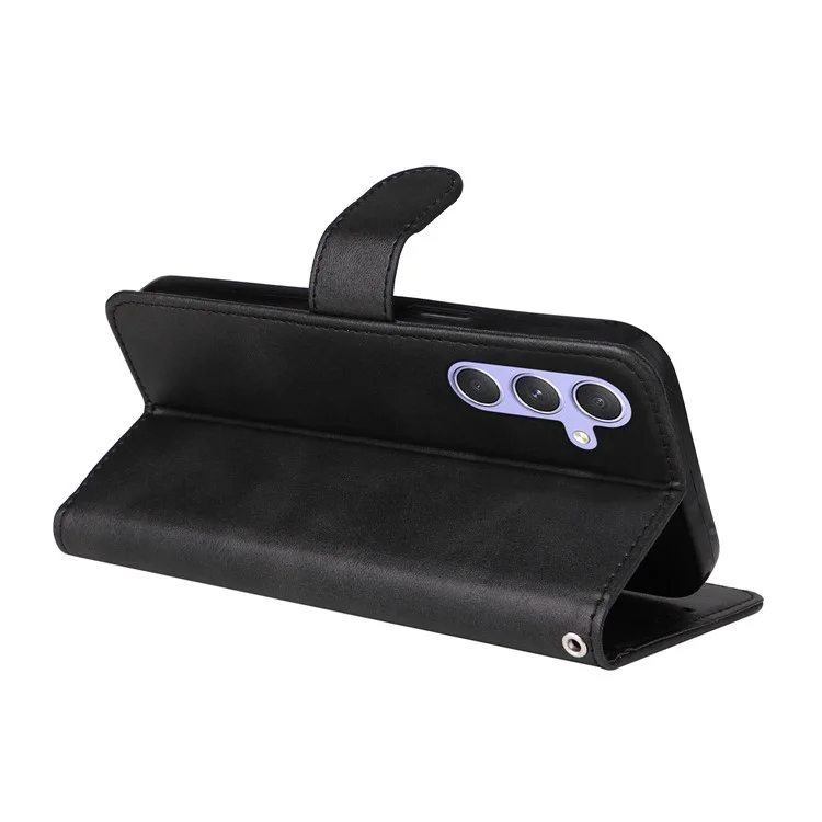 Per Samsung Galaxy M54 5G / F54 5G Flip Protective Phone Cover PU Leather Calf Texture Stand Wallet Case - Nero