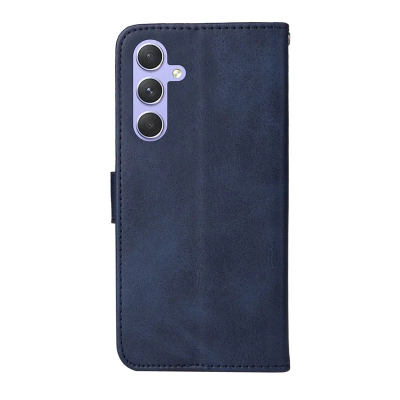 Для Samsung Galaxy M54 5G / F54 5G Flip Protective Phone Cover PU Leather Calf Texture Stand Wallet Case - Blue