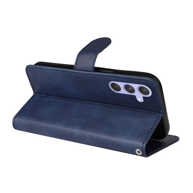 Для Samsung Galaxy M54 5G / F54 5G Flip Protective Phone Cover PU Leather Calf Texture Stand Wallet Case - Blue