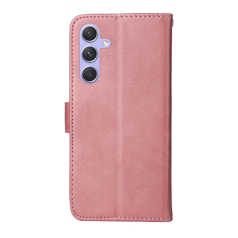 Для Samsung Galaxy M54 5G / F54 5G Flip Защитный чехол для телефона из искусственной кожи с зернистой текстурой, откидной подставкой и бумажником - розовый