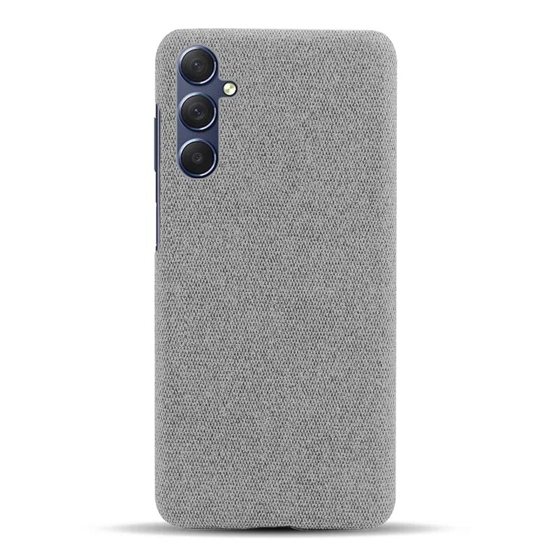 Cover antiscivolo per Samsung Galaxy A24 4G (162,1 x 77,6 x 8,3 mm), custodia protettiva in tessuto + PC rigido, colore grigio chiaro