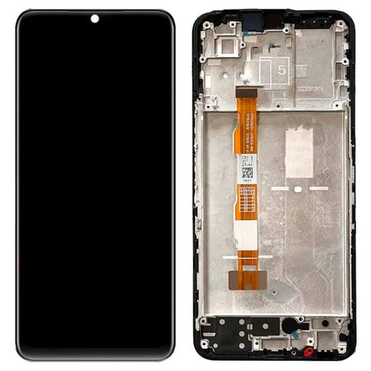 Para Vivo Y22s 4G / Y22 4G Grado B Partido LCD y Parte de Ensamblaje Del Digitalizador + Marco (sin Logotipo)