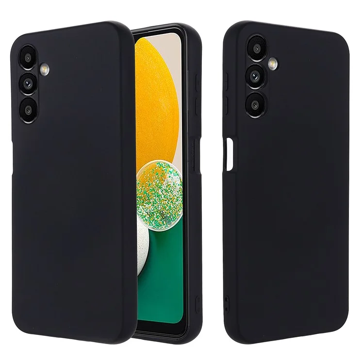 Per Samsung Galaxy M54 5G / F54 5G Custodia Back Cover in silicone liquido a prova di caduta con fodera morbida - Nero