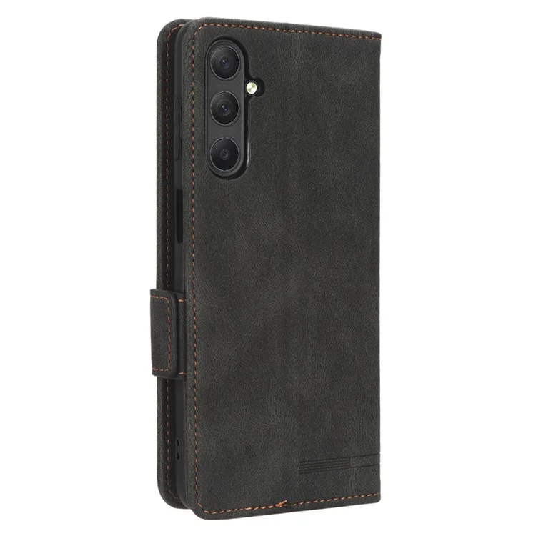 Pour Samsung Galaxy M54 5G / F54 5G Étui Portefeuille Téléphone Décoration Matérielle Étui en Cuir PU avec Support - Noir