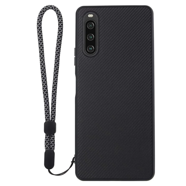 VILI TC Series Phone Case for Sony Xperia 10 IV 5G Textured PU Leather Coated TPU Protective Cover