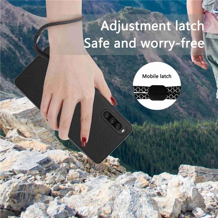 VILI TC Series Phone Case for Sony Xperia 10 IV 5G Textured PU Leather Coated TPU Protective Cover