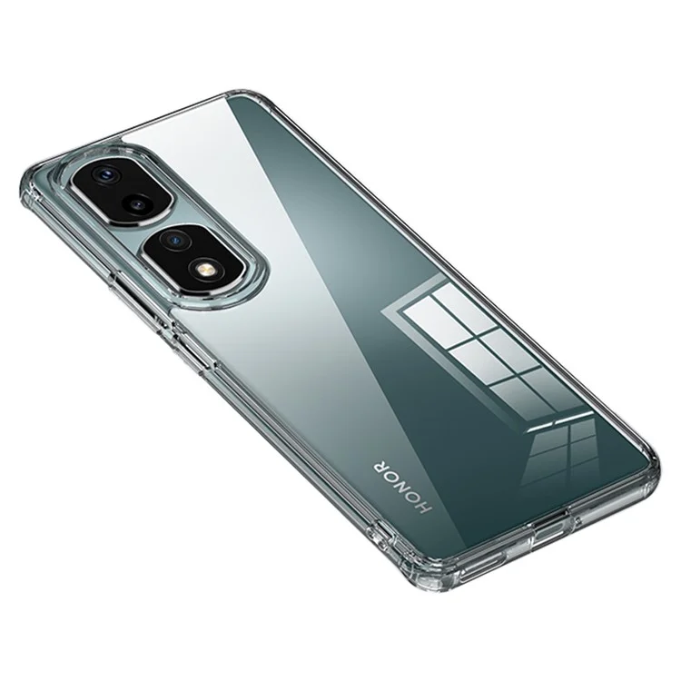 Phone Case for Honor 90 Pro Drop Resistant Airbag Protection PC+TPU Cellphone Back Cover - Transparent