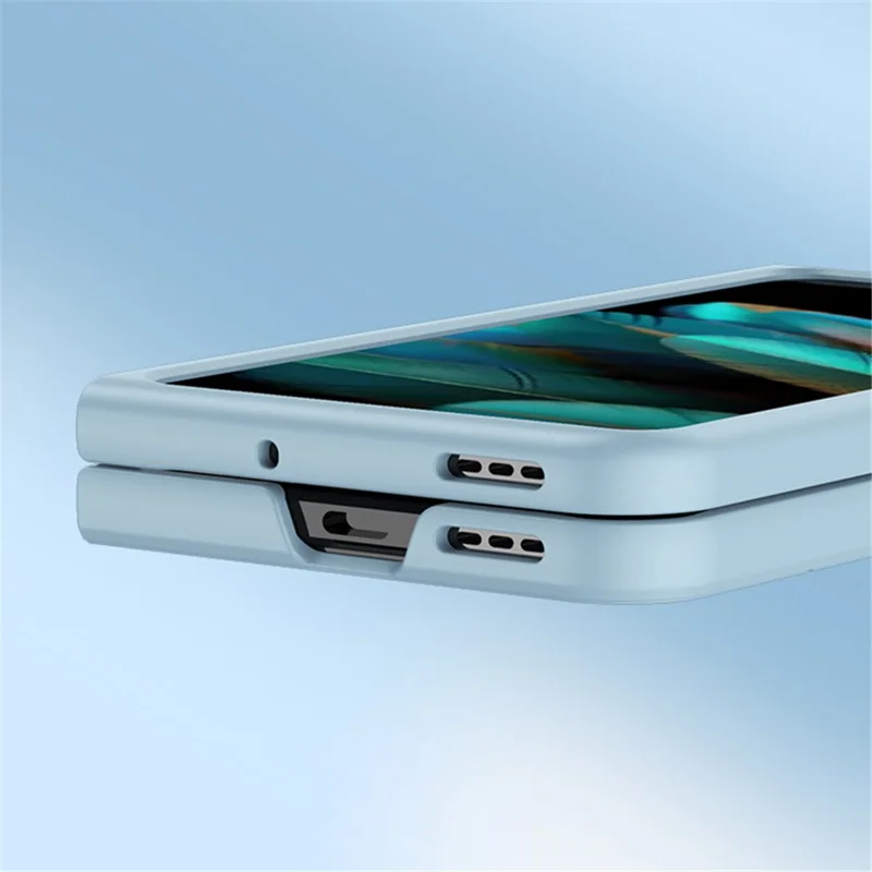 For Samsung Galaxy Z Fold5 5G Hard PC Phone Case Rubberized Shock Absorption Defender Cover - Black