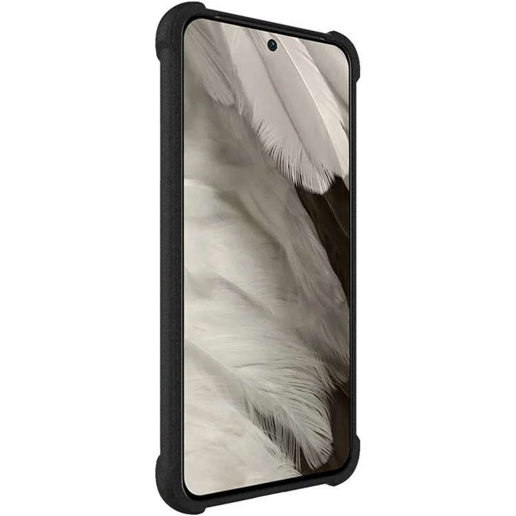 IMAK For Google Pixel 8 Scratch Resistant Phone Case Matte TPU Back Protector Cover - Black