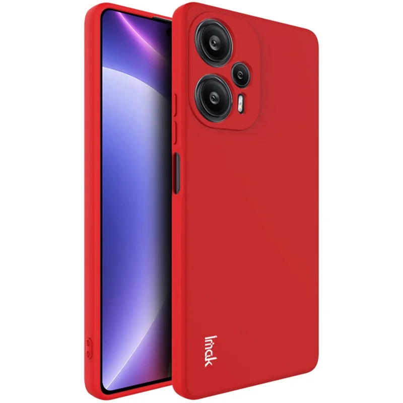 IMAK UC-4 Series Phone Case for Xiaomi Redmi Note 12 Turbo / Poco F5 5G Straight Edge TPU Cover - Red