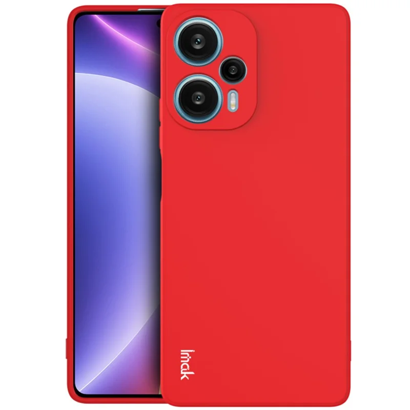 IMAK UC-4 Series Phone Case for Xiaomi Redmi Note 12 Turbo / Poco F5 5G Straight Edge TPU Cover - Red