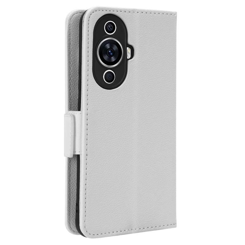 For Huawei nova 11 / nova 12s 4G / nova 12 Lite 4G PU Leather Wallet Case Litchi Texture Stand Phone Cover with Strap - White