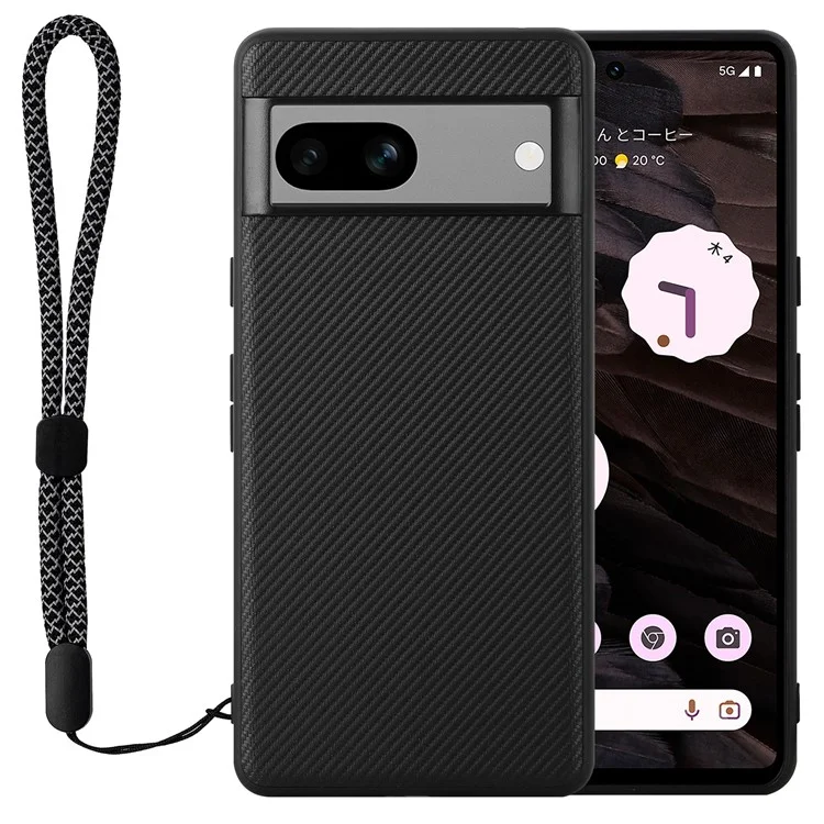 VILI TC Series Anti-fall Shell для чехла Google Pixel 7a Phone Case Текстурированная кожа PU с покрытием TPU