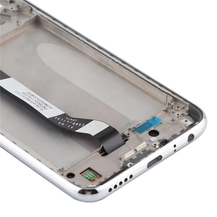 Für Xiaomi Redmi Note 8 Grade S OEM LCD-Bildschirm und Digitizer-Baugruppe + Rahmenteil (ohne Logo) - Silber