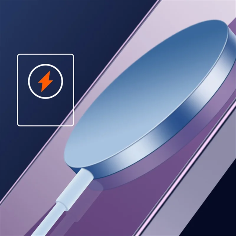 VOERO Magnetic Phone Case for iPhone 13 Pro , Glass Lens Film Cover Kickstand Electroplating TPU Protector - Silver