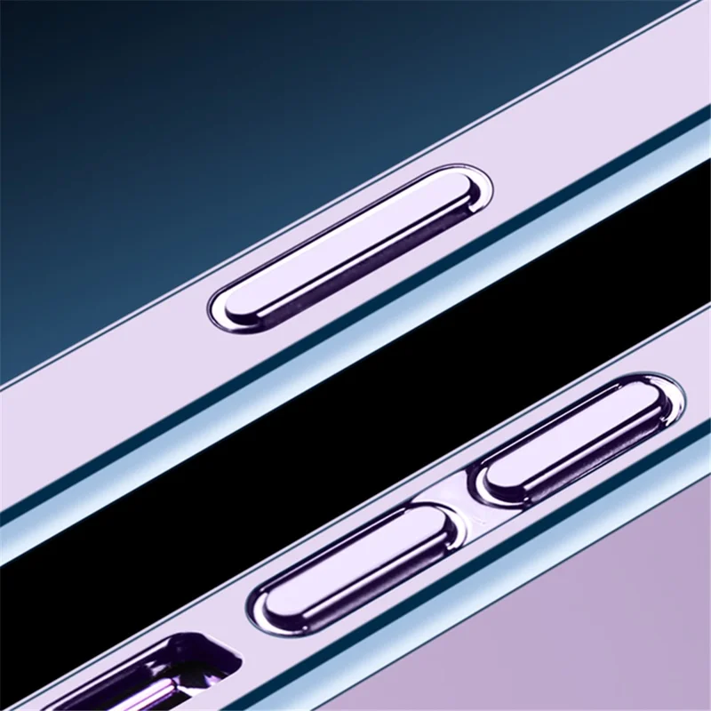 VOERO FöriPhone 14 Pro Max Magnetisk Mobilskal Anti-slit Glas Kamerafilm Skyddshölje Ställfot Elektropläterad TPU Skal - Silver