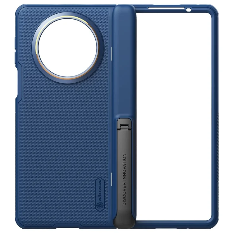 NILLKIN Super Frosted Shield Fold for Huawei Mate X3 5G PC + TPU Phone Case Anti-Slip Matte Kickstand Cover - Blue