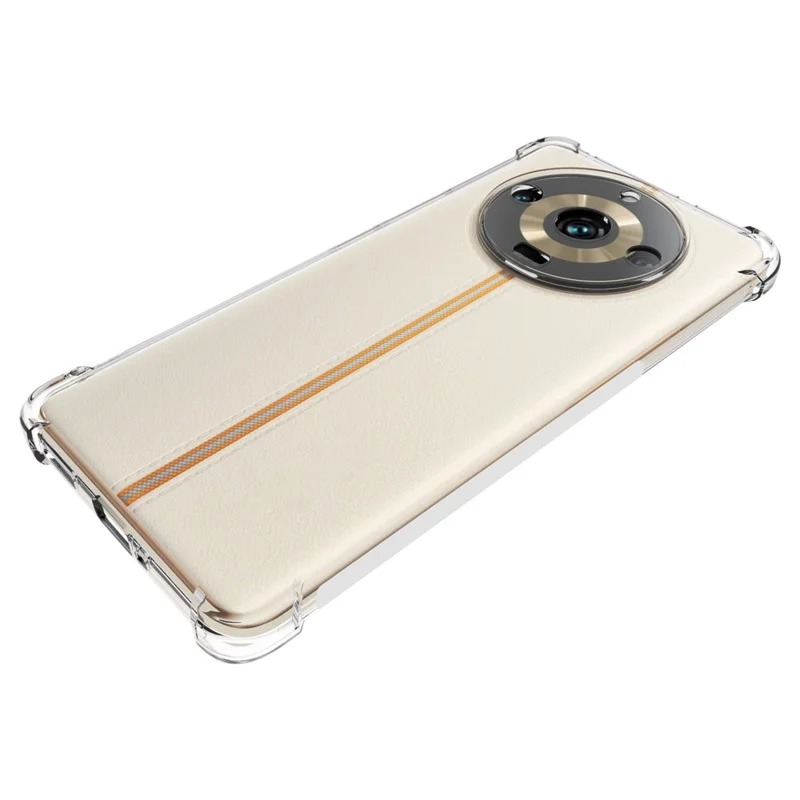 Pour Realme 11 Pro 5G Transparent Cell Phone Cover Anti-Slip Phone TPU Shockproof Case