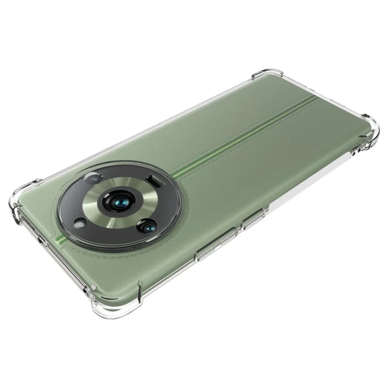 Pour Realme 11 Pro+ 5G Transparent Drop Resistant Cell Phone Cover Anti-Slip Phone TPU Case