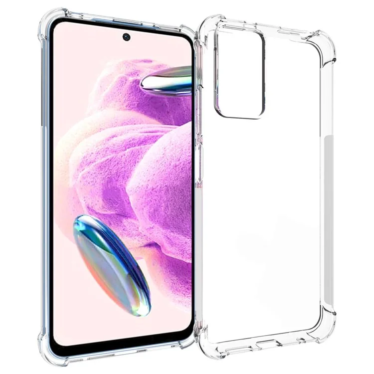 For Xiaomi Redmi Note 12S 4G Transparent Anti-Slip Cell Phone Cover Phone TPU Shockproof Case