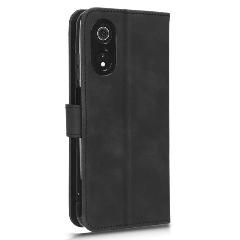 Para Cubot P60 Funda protectora de cuero PU Flip - Touch Wallet Stand Phone Case - Negro